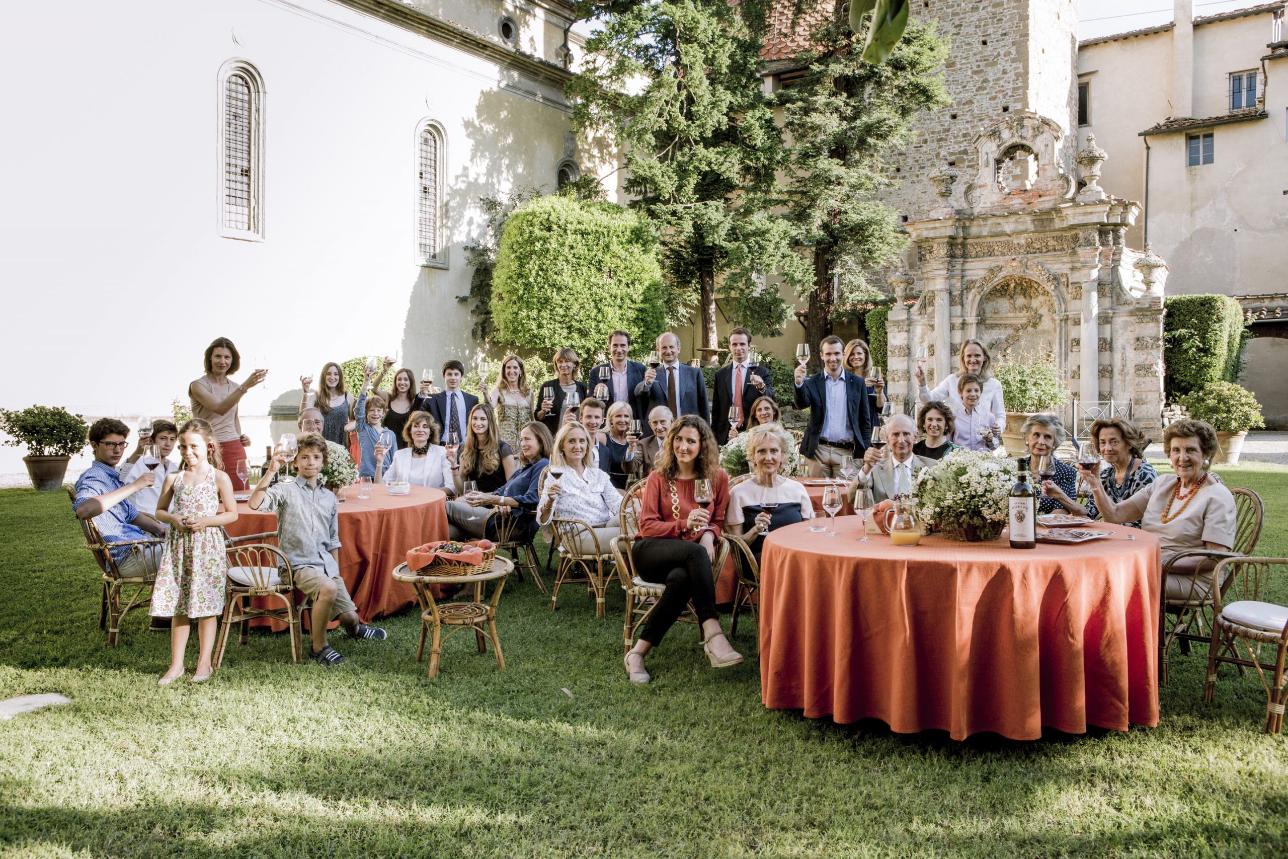 La famiglia Frescobaldi al completo
